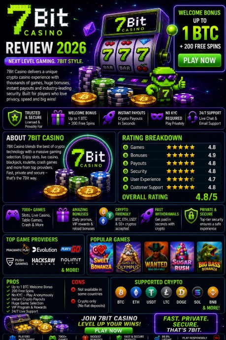 You are currently viewing 7Bit Casino Review 2026