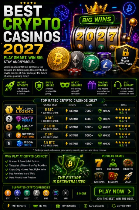 You are currently viewing Best Crypto Casinos 2027