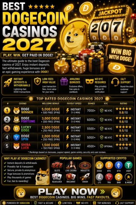 Read more about the article Best Dogecoin Casinos 2027