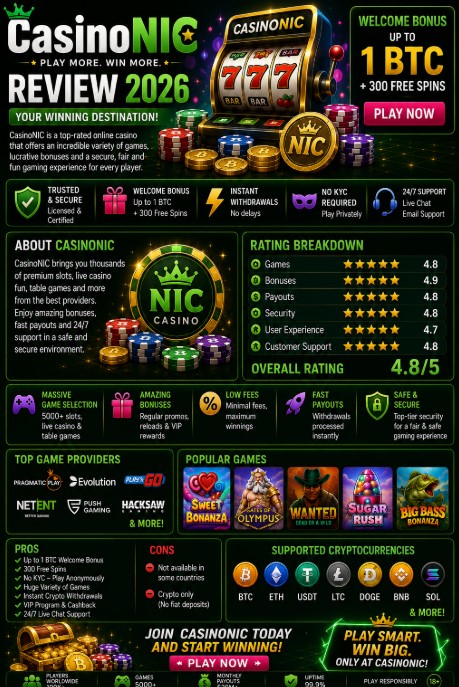 You are currently viewing CasinoNIC Review 2026