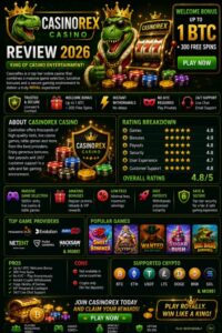 Read more about the article CasinoRex Casino Review 2026