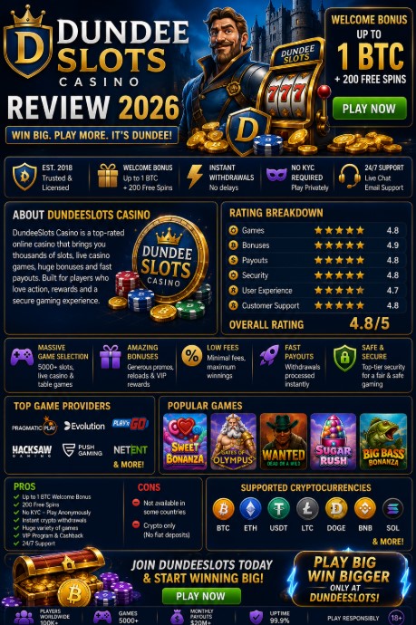 You are currently viewing DundeeSlots Casino Review 2026