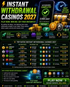 Read more about the article Instant Withdrawal Casinos 2027