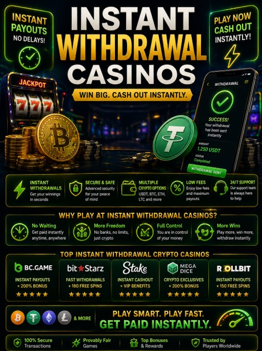 Read more about the article Instant Withdrawal Casinos: What Players Should Really Expect