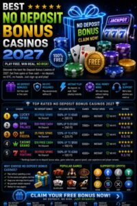 Read more about the article Best No Deposit Bonus Casinos 2027