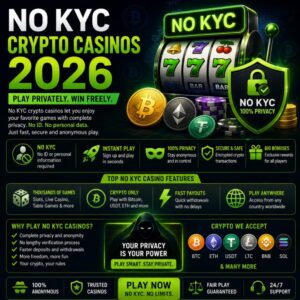 Read more about the article No KYC Crypto Casinos 2026