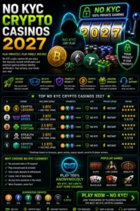 Read more about the article No KYC Crypto Casinos 2027