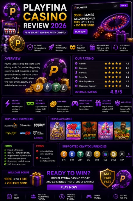 You are currently viewing Playfina Casino Review 2026