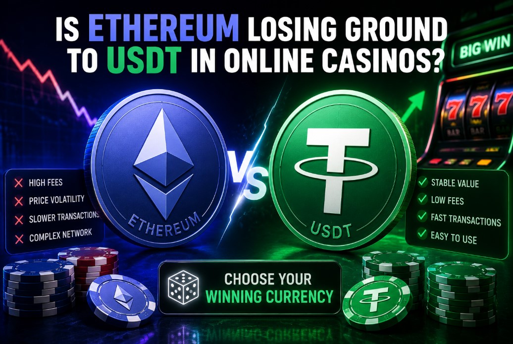 Read more about the article Is Ethereum Losing Ground To USDT In Online Casinos?