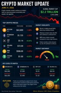 Read more about the article Crypto Market Update on June 21 -2026