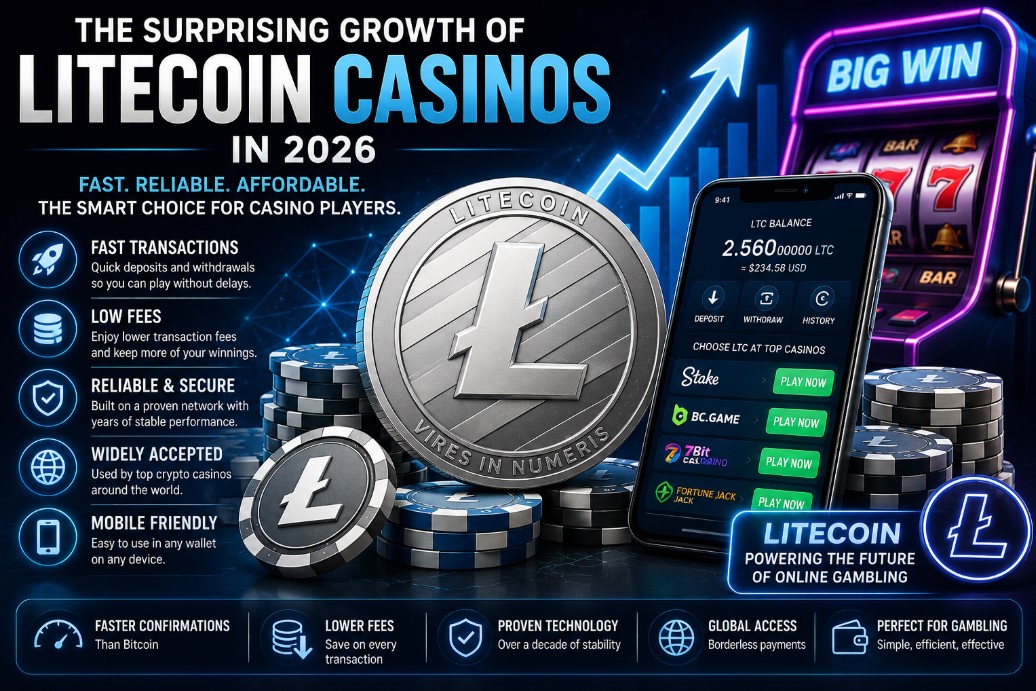 Read more about the article The Surprising Growth Of Litecoin Casinos In 2026