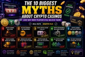 Read more about the article The 10 Biggest Myths About Crypto Casinos (And Why Most Players Still Believe Them)