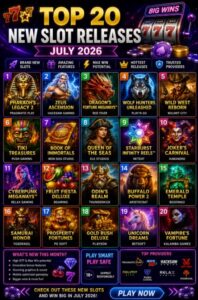 Read more about the article Top 20 New Slot Releases – July 2026