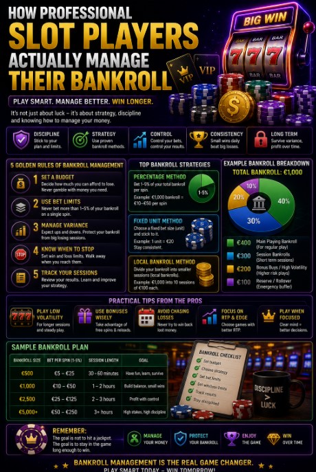 Read more about the article How Professional Slot Players Actually Manage Their Bankroll