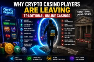 Read more about the article Why Crypto Casino Players Are Leaving Traditional Online Casinos