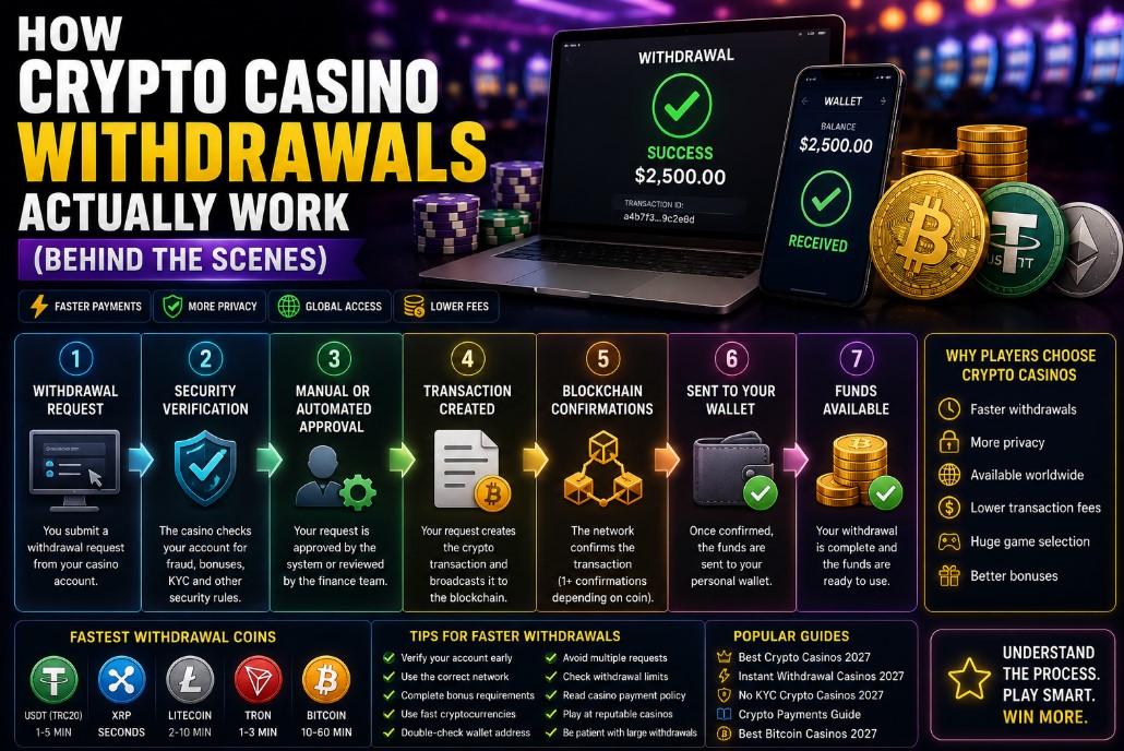 Read more about the article How Crypto Casino Withdrawals Actually Work (Behind The Scenes)