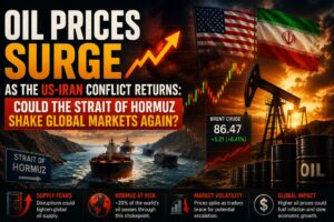 Read more about the article Oil Prices Surge as US-Iran Conflict Threatens the Strait of Hormuz