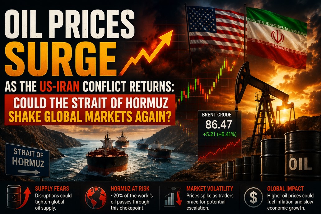 Read more about the article Oil Prices Surge as US-Iran Conflict Threatens the Strait of Hormuz