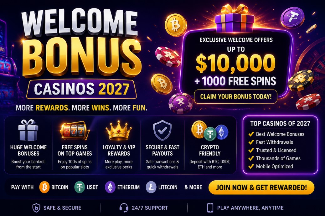 Read more about the article Best Welcome Bonus Casinos 2027