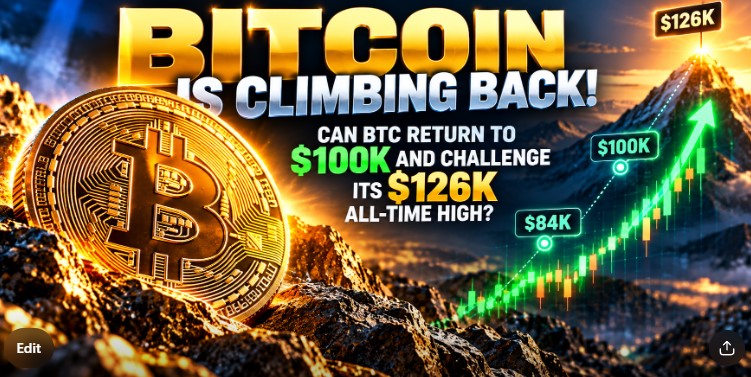 Read more about the article Bitcoin Price Recovery 2026: Can BTC Return to $100K and Break Its $126K ATH?